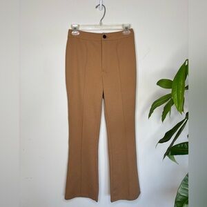 Women’s Business Dress Pants Khaki Hi-rise Office Wear Smart Casual Small BNM4